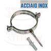 collarix COLLARI DIAMETRO 130 MM INOX X TUBI STUFA CAMINO PER FISSAGGIO PARETE MURO