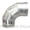 GOMITO 90° ACCIAIO INOX TUBO STUFA CAMINO Ø 140 MM x STUFE LEGNA FORNO OFFERTA !