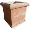 FratelliVagnoni 4 Vaso Vasi quadrato cubo in terracotta cotto toscano fioriera piante fiori