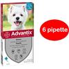 Elanco Advantix Bayer spot on pipette per cani da 4 a 10 kg 6 pipette NOVITA' 4-10 kg