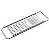 PIAZZA - Grattugia Formaggio Manuale in Acciaio Inox - 3 Lame diverse 11 x 28cm - Ideale anche per Verdure, Limone, Mela, Patate, Carote, Agrumi