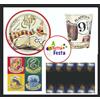 KIT ADDOBBI FESTA COMPLEANNO HARRY POTTER X8X16X24X32X40 PERSONE PIATTI BICCII