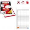 Markin 6800 MARKIN ETICHETTE ADESIVE BIANCHE CON MARGINE 48,5X16,5MM C562 PERMANENTI