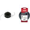 Oregon Pro Testina Universale Tap and Go Bump Fit, Adatta alla maggior parte dei Decespugliatori ad Albero Dritto fino ai 33 cc & Nylium 110985E, Filo per decespugliatore, 15 m, 2,4 mm