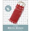 Pracht Creatives Hobby 5953-60241 Set di artigianato per la creazione di una borsa in rete macramè, set completo di cordoncino in carta riciclata rossa, anelli in legno e istruzioni