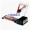 r2digital EXPRESSCARD KEYTECK USB 2.0 HUB PORTE 4 ExpressCard/34 HI SPEED 480 Mbps EXPRESS