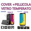COVER CUSTODIA SILICONE per Samsung Galaxy J6 (2018) + PELLICOLA VETRO