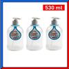 PlasticForte 3 x Dispenser Porta Sapone Gel Liquido 530 ml Manuale a Pressione in Plastica