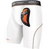 Shock Doctor - Pantaloncini a compressione con conchiglia, da uomo, taglia M, colore: Nero