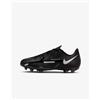 Nike Scarpette JR Phantom GT2 Club FG/MG, Calcio - 007 (Black/Dark Grey/Metallic