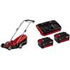 Einhell 3413266 Tosaerba a Batteria, 18 Volt + 2X 3,0Ah & Twincharger PXC Starter Kit