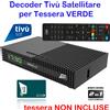 digiquest Decoder Satellitare certificato Tivusat FULL HD senza card LCN ufficiale tivù sa