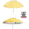 ZAGARIA CASALINGHI OMBRELLONE OMBRELLO MARE GIARDINO SALMAR ALUSTAR D.200 cm INTERNO ALLUMINIO