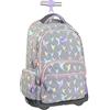 MILAN 625601SCL - Zaino con ruote 6 cerniere (25 l) Sugar Colibrì Torta, Grigio/Rosa