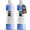 PURIVITA® Pulitore del Sistema del Latte per Macchine da Caffè [2x 1000 ML] - Detergente per Systema del Latte - Sistema Pulizia Latte per De Longhi, Jura, Krups, Nespresso & Philips