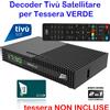 digiquest Decoder Satellitare certificat Tivusat Tivu Sat Tessera Tvsat Non Inclusa Nuovo