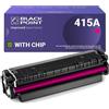 BLACK POINT Cartuccia Toner per W2033A (HP 415A) con Chip - Magenta - per HP Color Laserjet Pro: M454dn M454dw MFP M479dw MFP M479fdn MFP M479fdw MFP M479fnw - Certificato TÜV