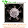 COMMONWEALTH Ventola Assiale Professionale 220V-240V 120x120x38 mm Corpo in Alluminio