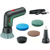 Bosch Spazzola elettrica di pulizia UniversalBrush + Bosch Tampone per cucina per Spazzola elettrica di pulizia UniversalBrush, 3 pezzi inclusi, confezione in cartone