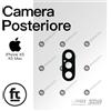 APPLE VETRINO FOTOCAMERA POSTERIORE IPHONE XS/ XS MAX + BIADESIVO LENTE VETRO C