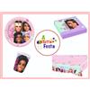 KIT ADDOBBI FESTA COMPLEANNO BARBIE X8X16X24X32X40 PERSONE PIATTI BICCHIERI TOV