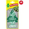 Arbre Magique Profumatore Auto, Fragranza Mela Verde, Profumazione Piacevole e Rinfrescante, Durata fino a 7 Settimane, Made in Italy, Confezione da 6 Unità