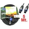 POWER DYNAMIC CAVO SPEAKON MASCHIO + SPEAKON MASCHIO 5 METRI PER CASSE ACUSTICHE AMPLIFICATORE