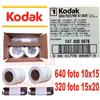 Kodak photo print Kit per stampante 305 / 6R Kiosk 640 foto .