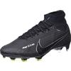 Nike Zoom Mercurial Superfly 9 Elite Fg, Firm-Ground Soccer Cleats Uomo, Black/Dk Smoke Grey-Summit White-Volt, 39 EU