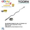 Toorx Bilanciere curl acciaio Toorx cromato 120 cm chiusura a vite 25 mm BCV-120