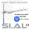Emme Esse Antenna TV esterna banda UHF 21-48 con filtro 5G LTE connettore F emme esse