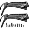 2 SPAZZOLE TERGICRISTALLO COPPIA AERO ANTERIORI FIAT DUCATO 250 06/2006> TWIN