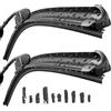 2 SPAZZOLE TERGICRISTALLO COPPIA AERO ANTERIORI FIAT SEICENTO 03/98 A 12/10 TWIN
