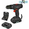 Ribimex Trapano avvitatore 2 batterie litio 20V Ribitech RBAT20