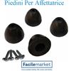 RGV PIEDINI NERI PER AFFETTATRICE RGV IN GOMMA 4PZ MOD: AUSONIA