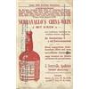 VINO DI CHINA FERRUGINOSO SERRAVALO TRIESTE BARCOLA CARTOLINA PUBBLICITARIA
