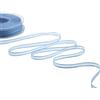 Furlanis - Velo Bordi Raso con Tirante Centrale, Nastro Decorativo per Confezioni, Bomboniere, Tessuto Italiano - Azzurro Baby, 6 mm x 50 m