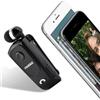 FineBlue Auricolare bluetooth retrattile a clip con vibrazione per chiamate auto ufficio