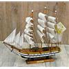 ZAMBIASI BARCA A VELA AMERIGO VESPUCCI IN legno e tela linea mare RIPRODUZIONE 24 CM