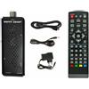 DECODER RICEVITORE DIGITALE TERRESTRE DVB-T3 TV SCART HDMI 1080P H.265