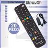 BRAVO TELECOMANDO UNIVERSALE TECHNO3 20 PEZZI CON 1 PROGRAMMATORE INCLUSO