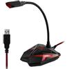 MICROFONO DA TAVOLO SCRIVANIA MEETING VOCE CONFERENZE GAMING PC USB Q55 PS4
