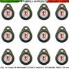 Securvera Chiave Elettronica di Prossimità Kit 12 Pezzi Universale Antifurti Automatismi