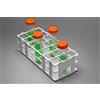 SP Scienceware Bel-Art F18745-0004 - Porta provette senza fili, 25-30 mm, 21 posti, 24,6 x 10,4 x 6,3 cm, polipropilene, bianco