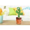 bemondof33 Peluche giocattolo cactus danzante pupazzo parlante luminoso canta balla