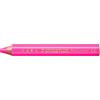 STAEDTLER Matita colorata 3 in 1 Noris junior colorata, cera e acquerello, rosa fluo, extra infrangibile, ideale per bambini, per molte superfici, 6 matite colorate rosa fluo, 140-F23