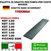 Elettromeccanica Pierro PALETTA IN GRAFITE PER POMPA VUOTO BECKER DTLF VTLF TLF KDT KVT DVT PICCHIO DT U