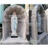 Cupola in cemento con statua Madonna di lourdes nicchia grotta giardino offerta