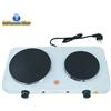 Kmt Style FORNELLO ELETTRICO DUE PIASTRE DA CAMPEGGIO VIAGGIO PORTATILE 2500W