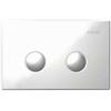 PUCCI PLACCA ECO SFERA BIANCA 28x18 PER CASSETTA INCASSO 2 PULSANTI 80000540